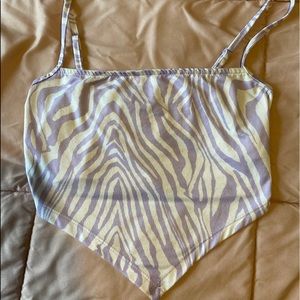 Zebra Party Top